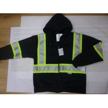 Reflective Safety Hoodie with Detachable Hood